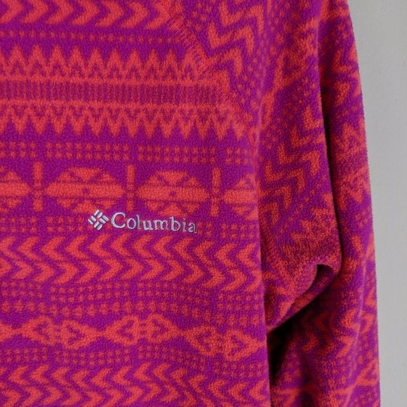 Columbia | Pink Red Fleece Quarter Zip Top - H11 - Picture 5 of 5